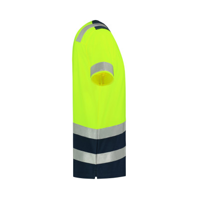 Tričko unisex T01 T-Shirt High Vis Bicolor  - 97 fluorescenční žlutá