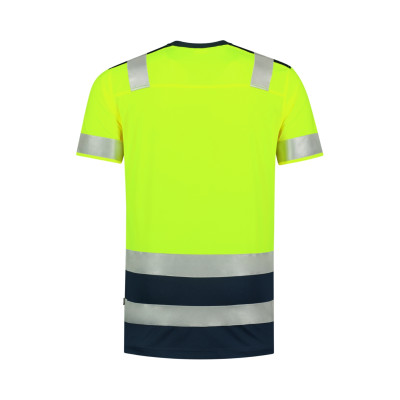 Tričko unisex T01 T-Shirt High Vis Bicolor  - 97 fluorescenční žlutá