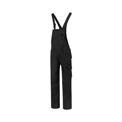 Pracovní kalhoty s laclem unisex T66 Dungaree Overall Industrial  - T1 černá