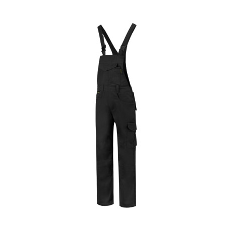 Pracovní kalhoty s laclem unisex T66 Dungaree Overall Industrial  - T1 černá