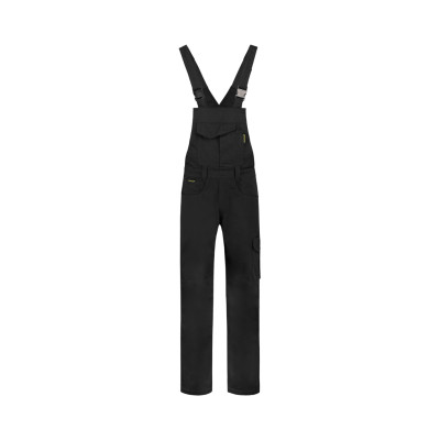 Pracovní kalhoty s laclem unisex T66 Dungaree Overall Industrial  - T1 černá
