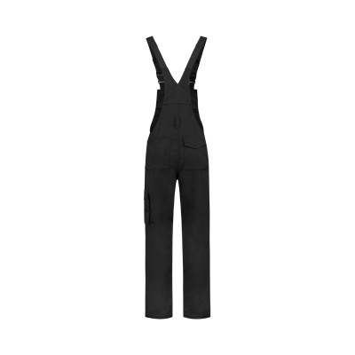Pracovní kalhoty s laclem unisex T66 Dungaree Overall Industrial  - T1 černá