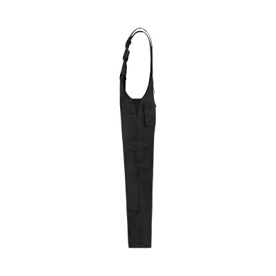 Pracovní kalhoty s laclem unisex T66 Dungaree Overall Industrial  - T1 černá