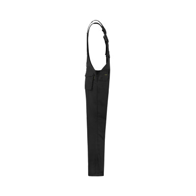 Pracovní kalhoty s laclem unisex T66 Dungaree Overall Industrial  - T1 černá
