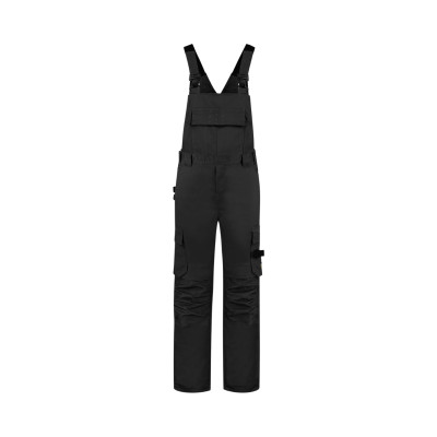 Pracovní kalhoty s laclem unisex T67 Bib & Brace Twill Cordura  - T1 černá