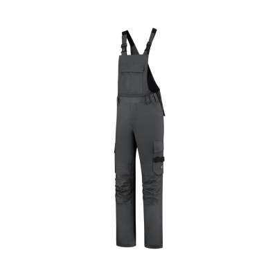 Pracovní kalhoty s laclem unisex T67 Bib & Brace Twill Cordura  - T4 tmavě šedá