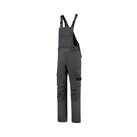 Pracovní kalhoty s laclem unisex T67 Bib & Brace Twill Cordura  - T4 tmavě šedá