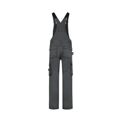 Pracovní kalhoty s laclem unisex T67 Bib & Brace Twill Cordura  - T4 tmavě šedá