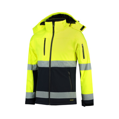 Softshellová bunda unisex T52 Bi-color EN ISO 20471 Softshell  - 97 fluorescenční žlutá