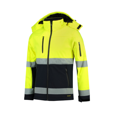 Softshellová bunda unisex T52 Bi-color EN ISO 20471 Softshell  - 97 fluorescenční žlutá