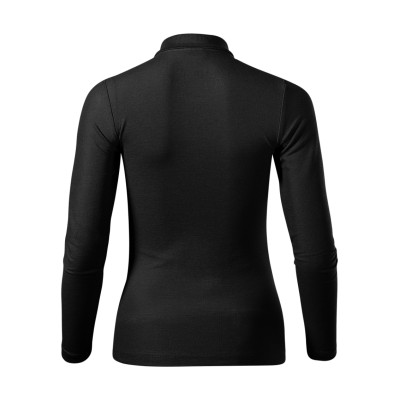 Polokošile dámská 231 Pique Polo LS  - 01 černá
