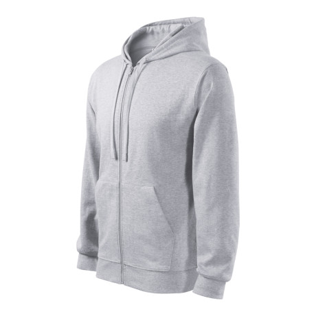 Mikina pánská 410 Trendy Zipper  - 03 světle šedý melír