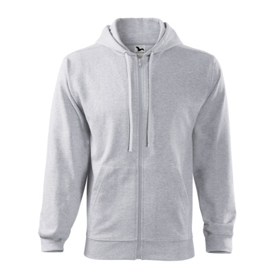 Mikina pánská 410 Trendy Zipper  - 03 světle šedý melír