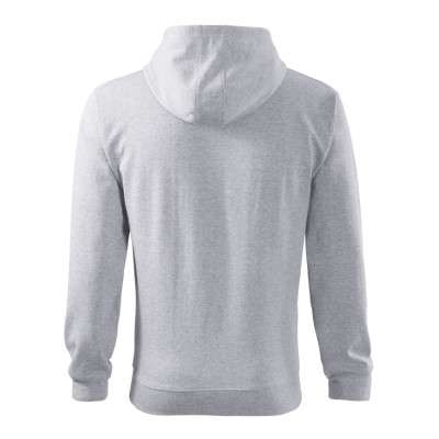 Mikina pánská 410 Trendy Zipper  - 03 světle šedý melír