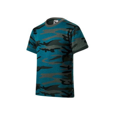 Tričko dětské 149 Camouflage  - C1 camouflage petrol
