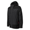 Softshell: 94 % polyester, 6 % elastan
TPU membrána
Micro fleece: 100 % polyester, antipilingová úprava
podšívka a výplň: 100 % polyester
voděodolnost 10 000 mm, prodyšnost 4 000 g/m²/24 hodVeľkostná tabuľka