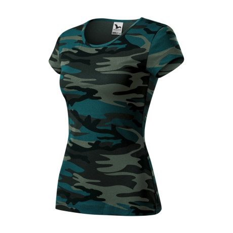 Tričko dámské C22 Camo Pure  - C1 camouflage petrol