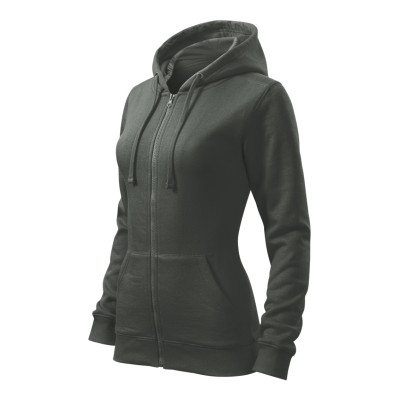 Mikina dámská 411 Trendy Zipper  - 67 tmavá břidlice