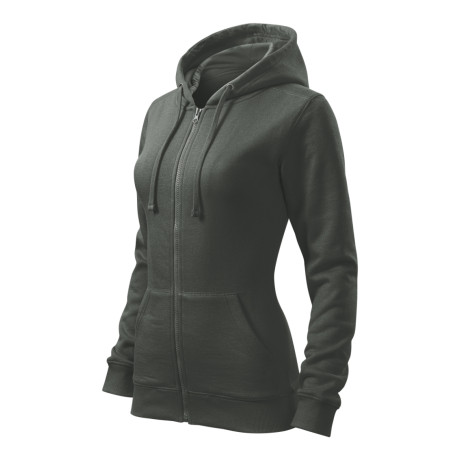 Mikina dámská 411 Trendy Zipper  - 67 tmavá břidlice
