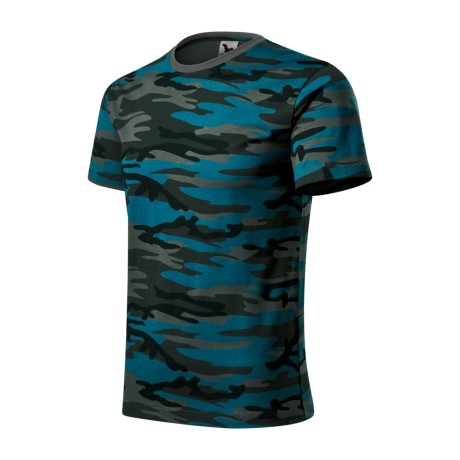 Tričko unisex 144 Camouflage  - C1 camouflage petrol