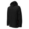 Softshell: 94 % polyester, 6 % elastan
TPU membrána
Micro fleece: 100 % polyester, antipilingová úprava
podšívka a výplň: 100 % polyester
voděodolnost 10 000 mm, prodyšnost 4 000 g/m²/24 hodVeľkostná tabuľka