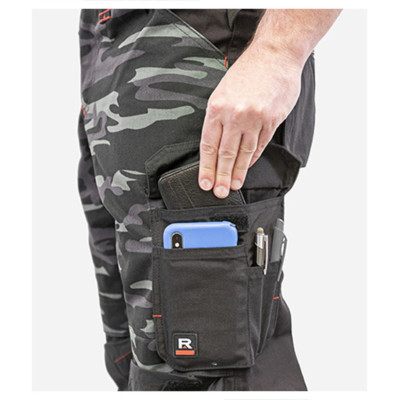Pracovní kalhoty pánské W09 Vertex Camo  - C2 camouflage dark gray