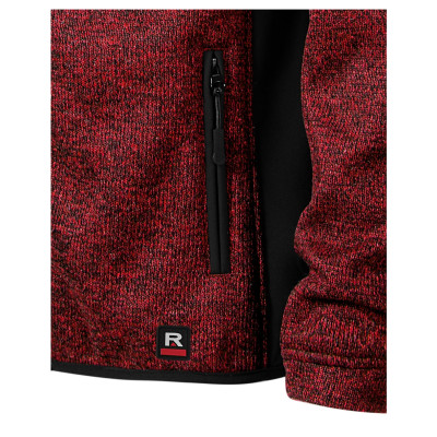 Softshellová bunda pánská 550 Casual  - C4 knit marlboro red