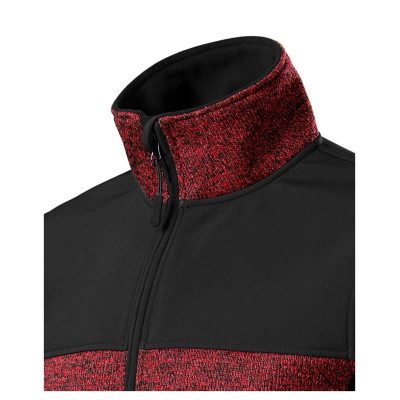 Softshellová bunda pánská 550 Casual  - C4 knit marlboro red