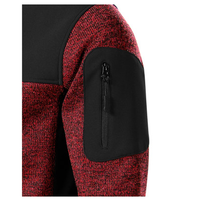 Softshellová bunda pánská 550 Casual  - C4 knit marlboro red