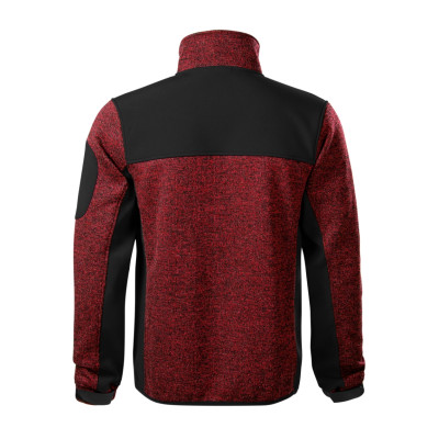 Softshellová bunda pánská 550 Casual  - C4 knit marlboro red