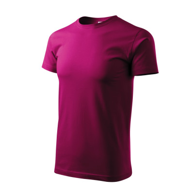 Tričko pánské 129 Basic  - 49 fuchsia red