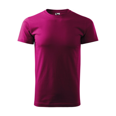 Tričko pánské 129 Basic  - 49 fuchsia red