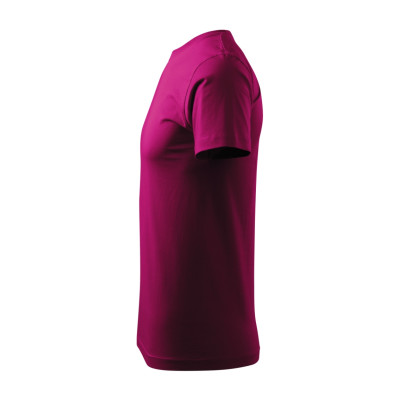 Tričko pánské 129 Basic  - 49 fuchsia red