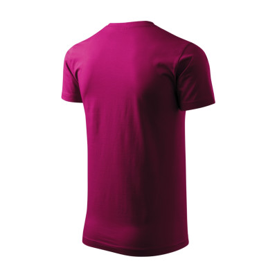 Tričko pánské 129 Basic  - 49 fuchsia red