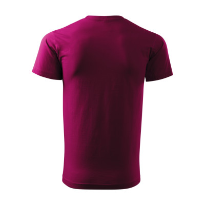 Tričko pánské 129 Basic  - 49 fuchsia red