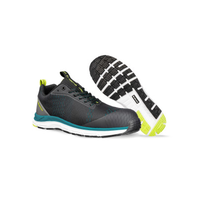 Polobotky unisex S24 AER55 IMPULSE BLACK BLUE LOW  - B1 černá