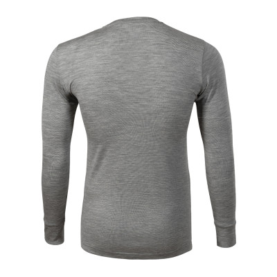 Triko pánské 159 Merino Rise LS  - 12 tmavě šedý melír