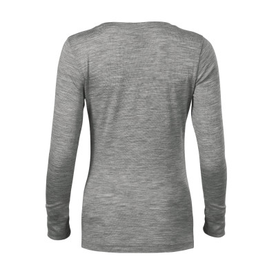 Triko dámské 160 Merino Rise LS  - 12 tmavě šedý melír