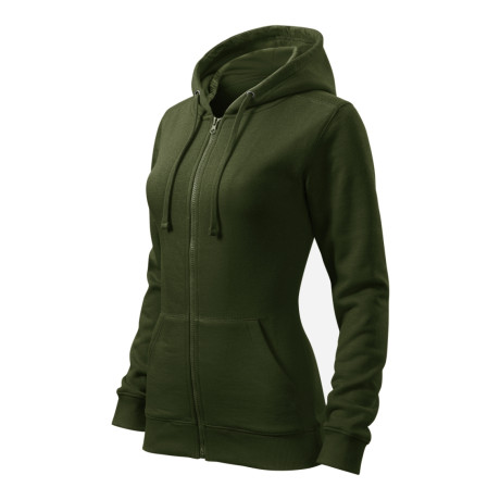 Mikina dámská 411 Trendy Zipper  - 69 military
