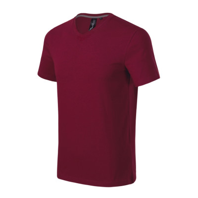 Tričko pánské 700 Action V-neck  - 86 garnet
