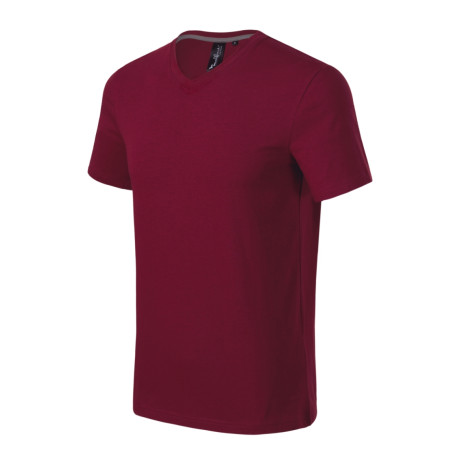 Tričko pánské 700 Action V-neck  - 86 garnet