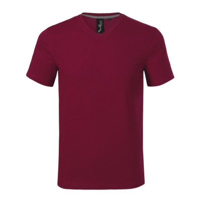 Tričko pánské 700 Action V-neck  - 86 garnet