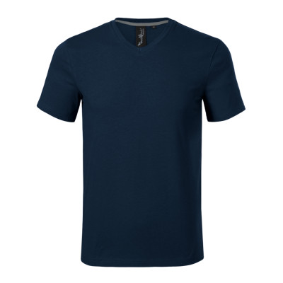 Tričko pánské 700 Action V-neck  - 02 námořní modrá